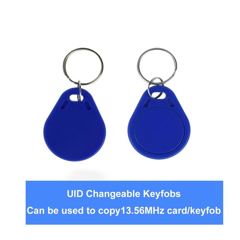 Godely 10pcs 13.56MHz UID Rewritable IC Clone Smart Key Fobs,Blank Tag Writable Readable,Access Control RFID Tag Token,Access Control Key Card Used to Copy/Clone Card - Image 3